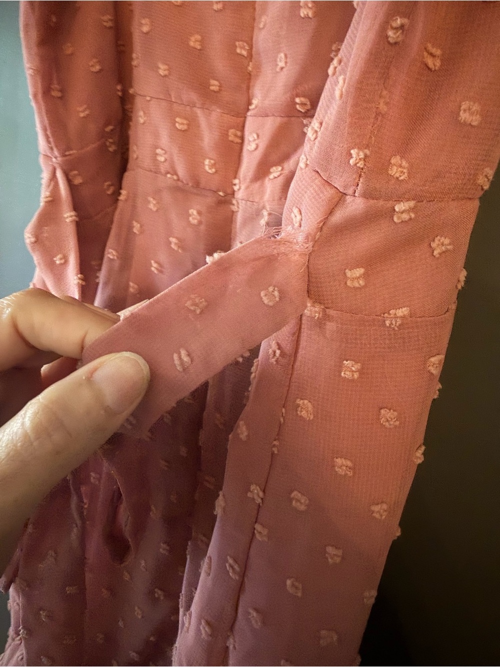 Women’s Alterd State Dusty Rose Sundress with Ruffle Hem size XS - Picture 5 of 7